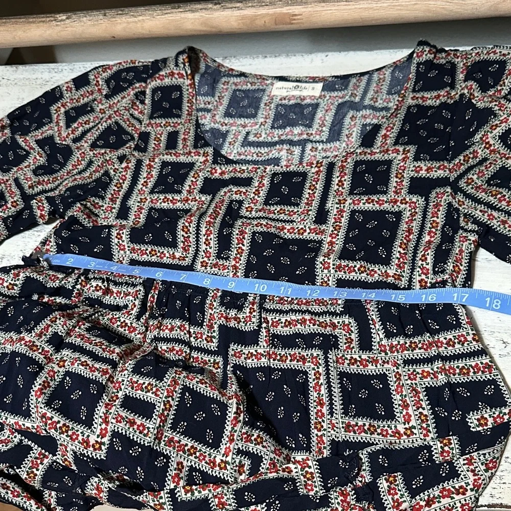 Empire Waist Tiered Maxi Dress with Cottagecore Vibe - Picture 7 of 11